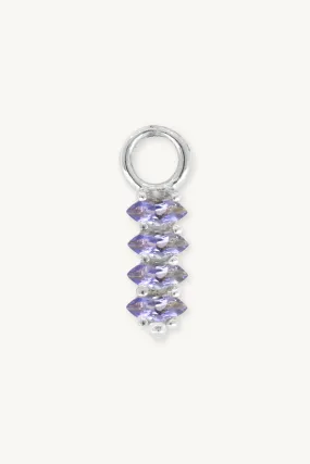 Lynx Iolite Marquise Silver Charm