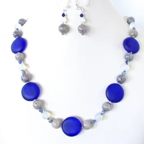 Maris: Cobalt Blue Necklace Set