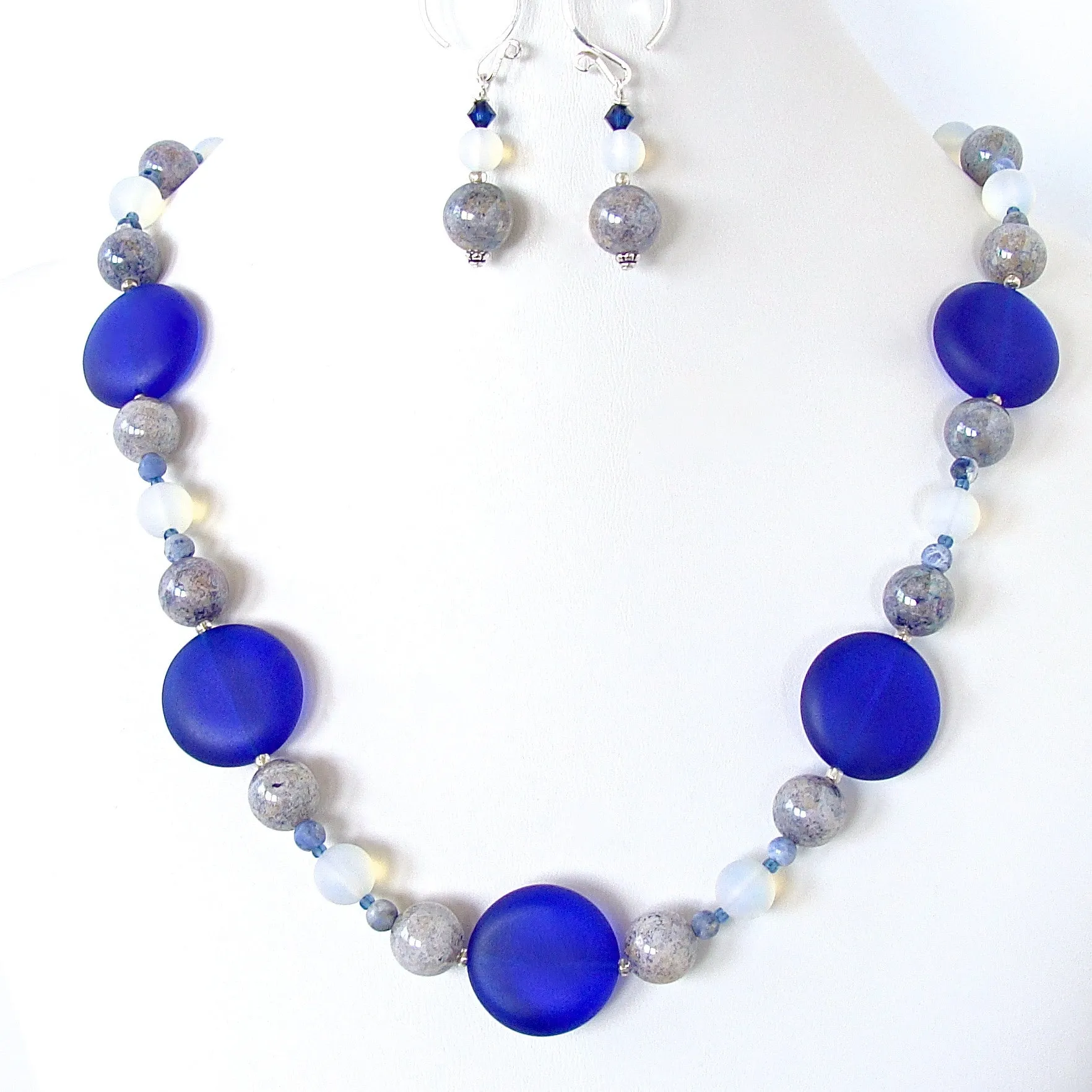 Maris: Cobalt Blue Necklace Set