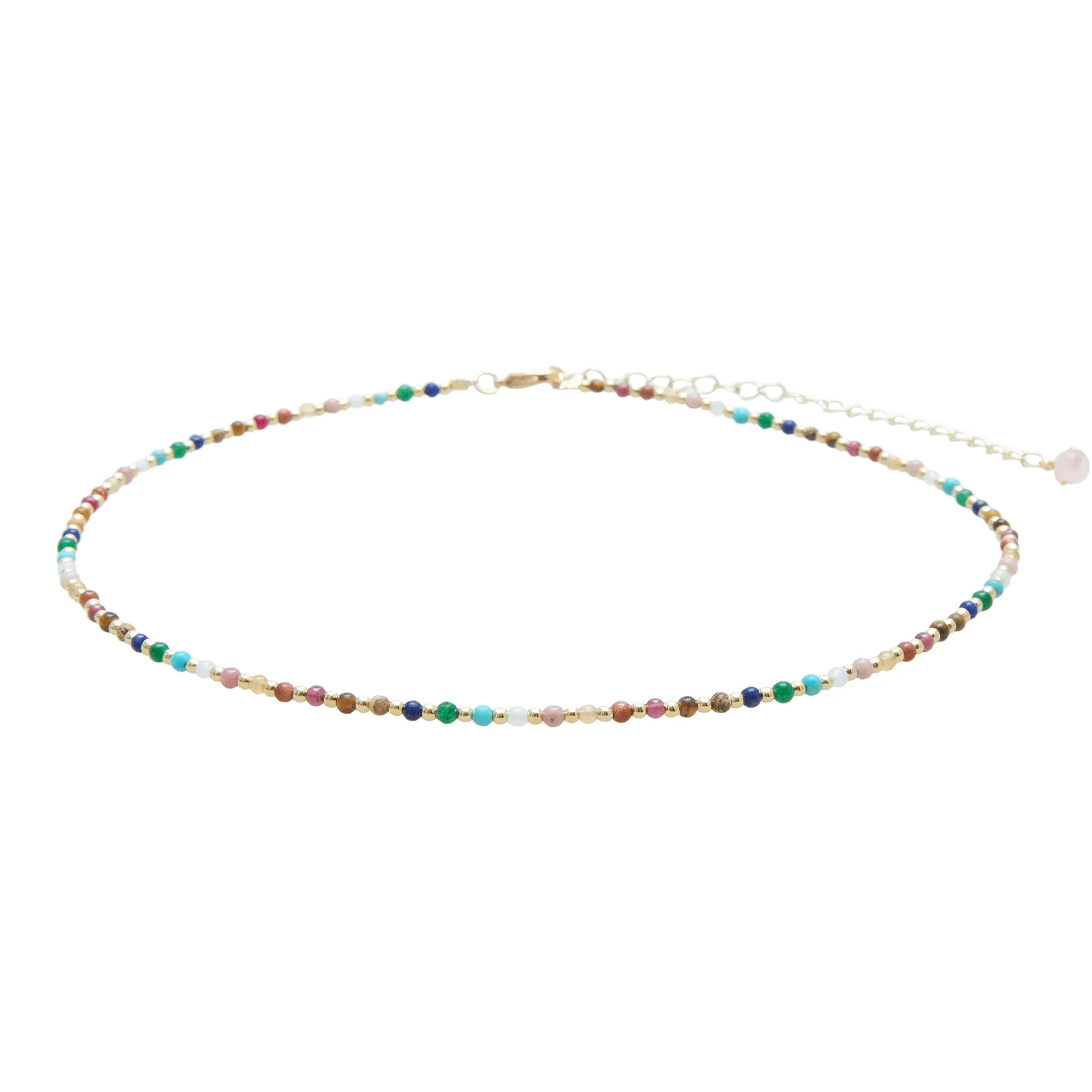 Master Healer 2mm Necklace   Layered Bracelet Set