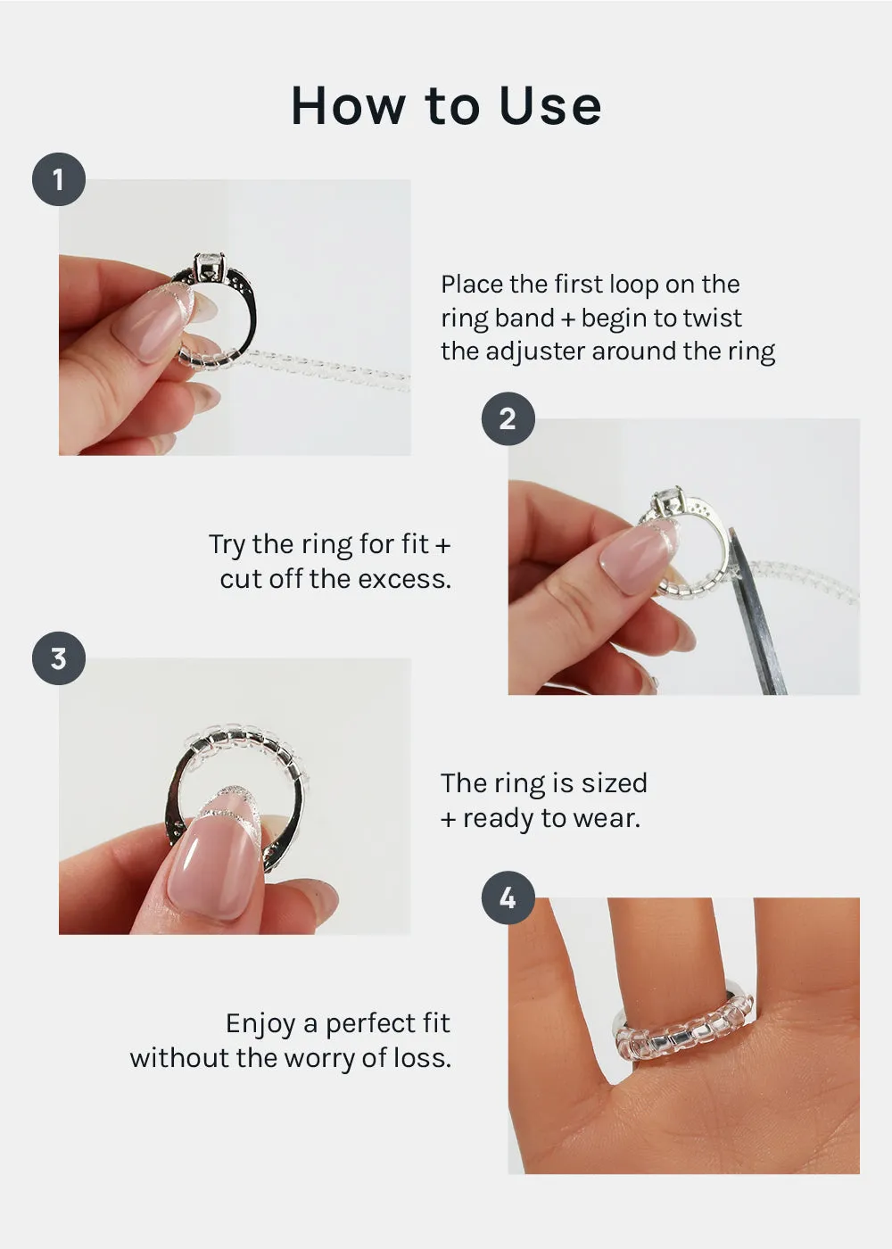 Miss A Ring Size Adjusters