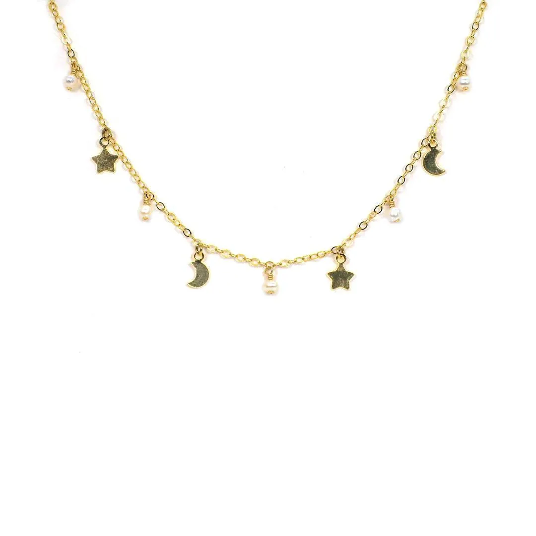 Moon & Star Necklace