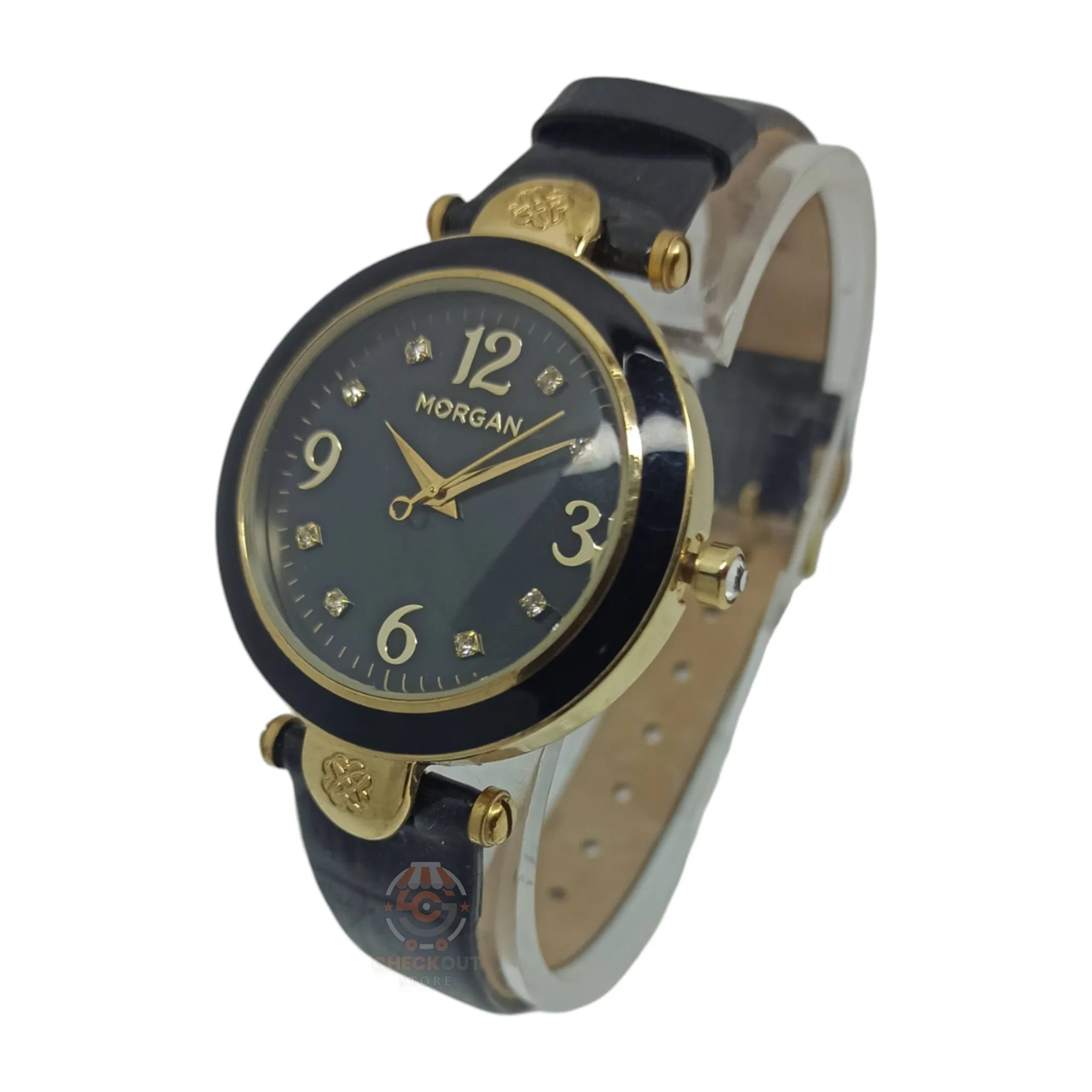 Morgan - Original - Golden/Black - Quartz - Strap - 35mm - Women's Watch