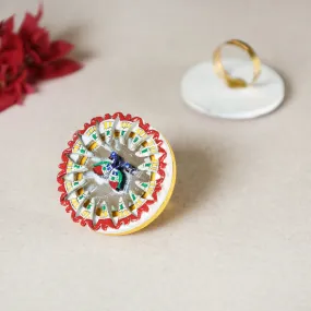 Morni - Madhubani Handpainted Wooden Ring