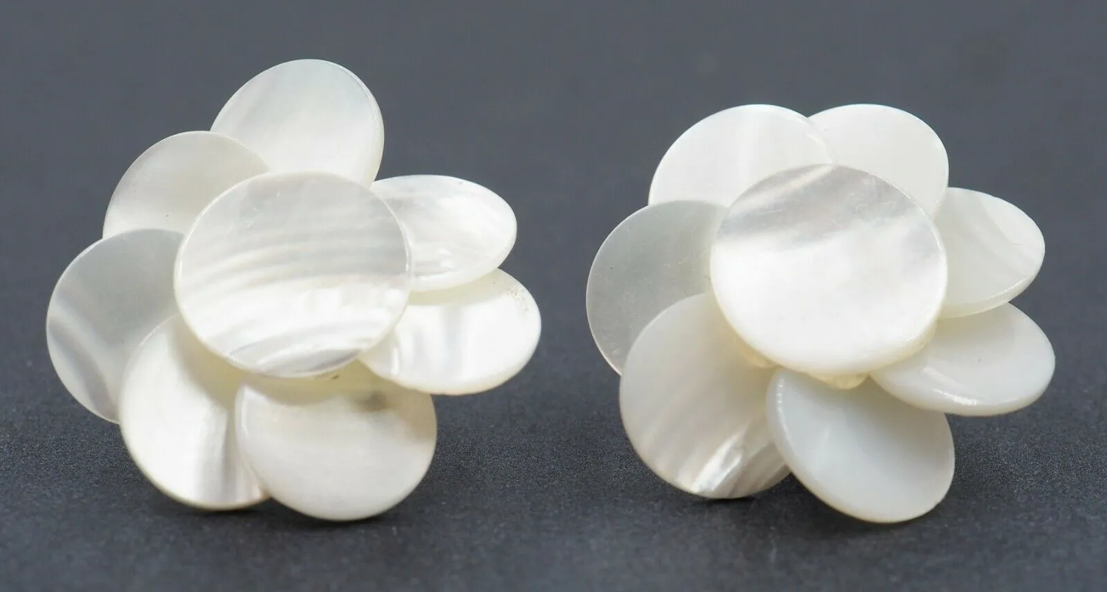 Mother of Pearl Flower Earrings