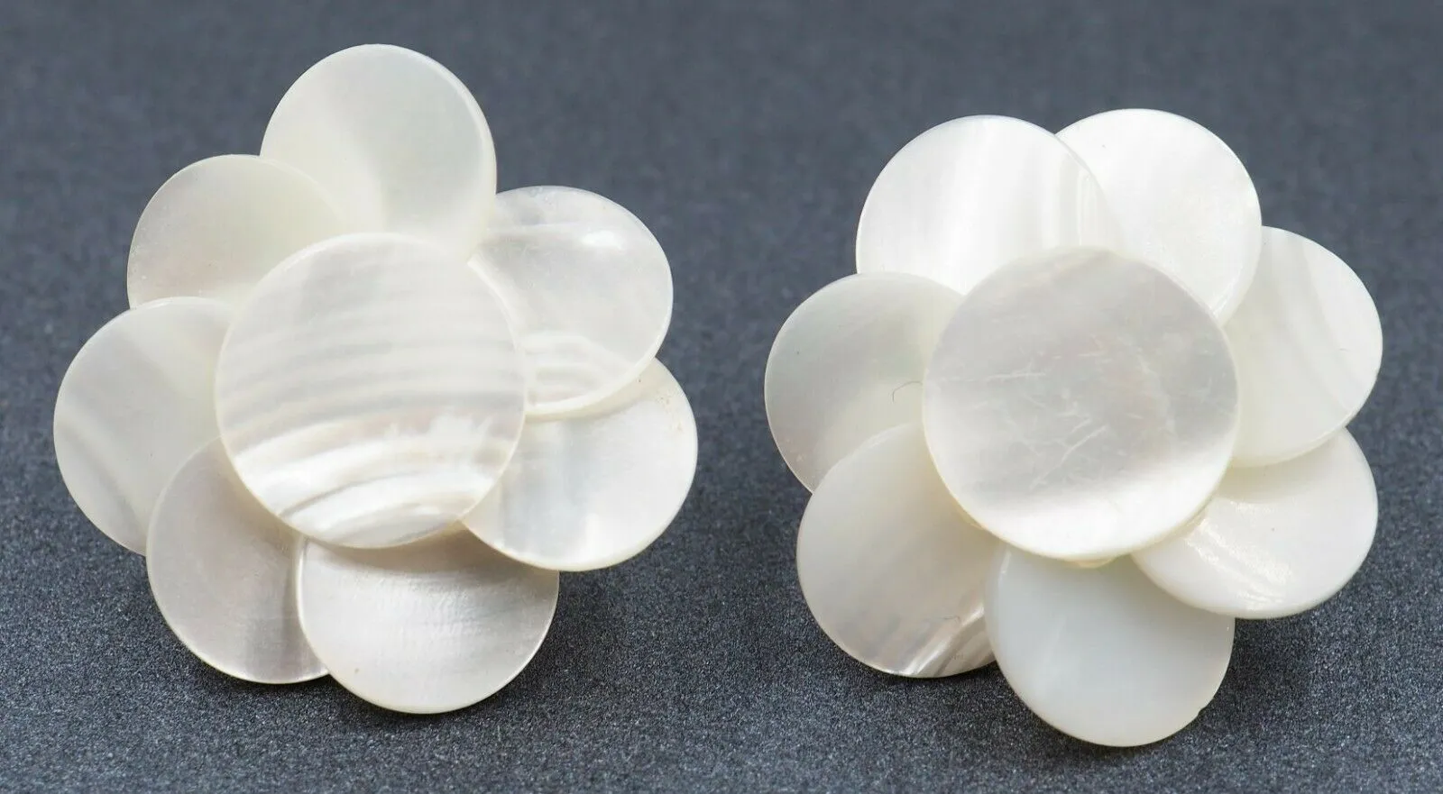 Mother of Pearl Flower Earrings