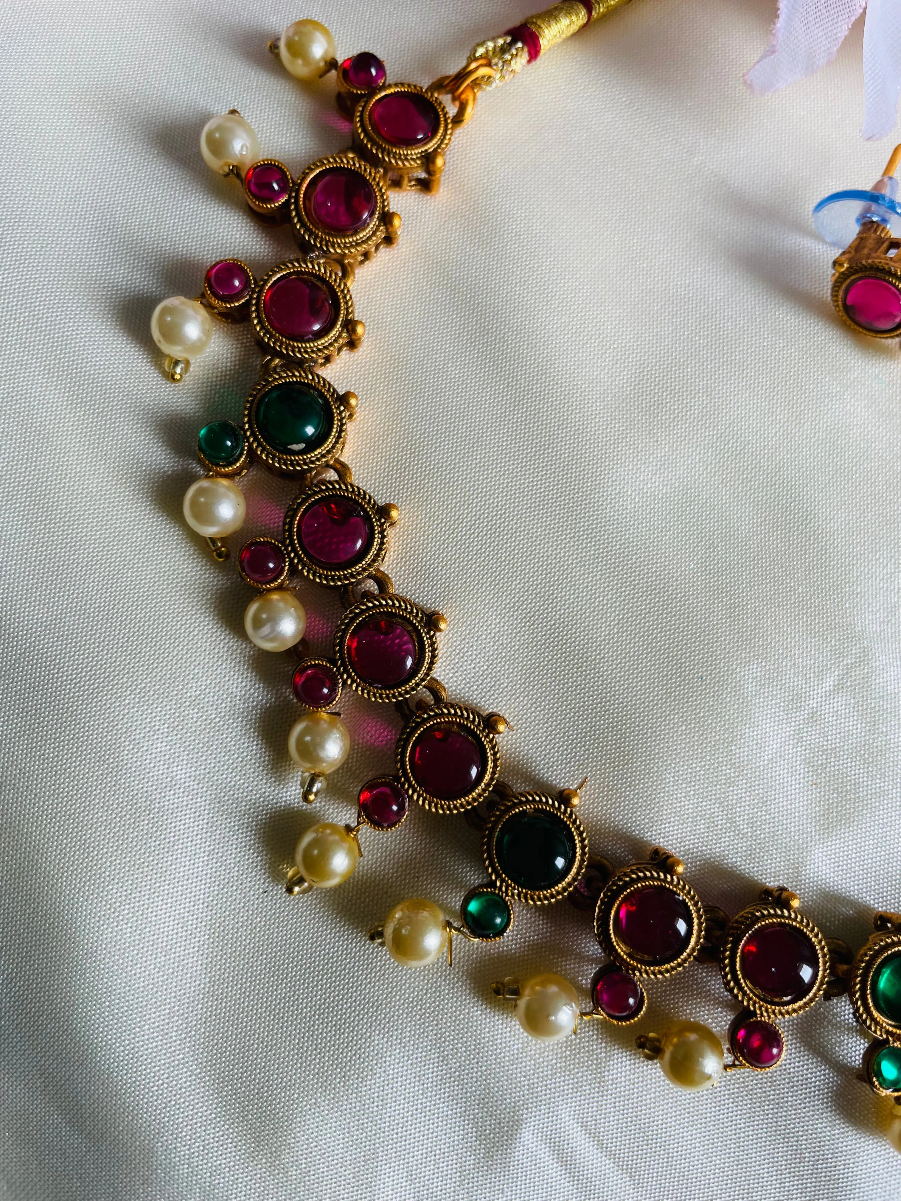 Multi stone Beads Necklace