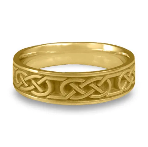 Narrow Love Knot Wedding Ring in 18K Yellow Gold