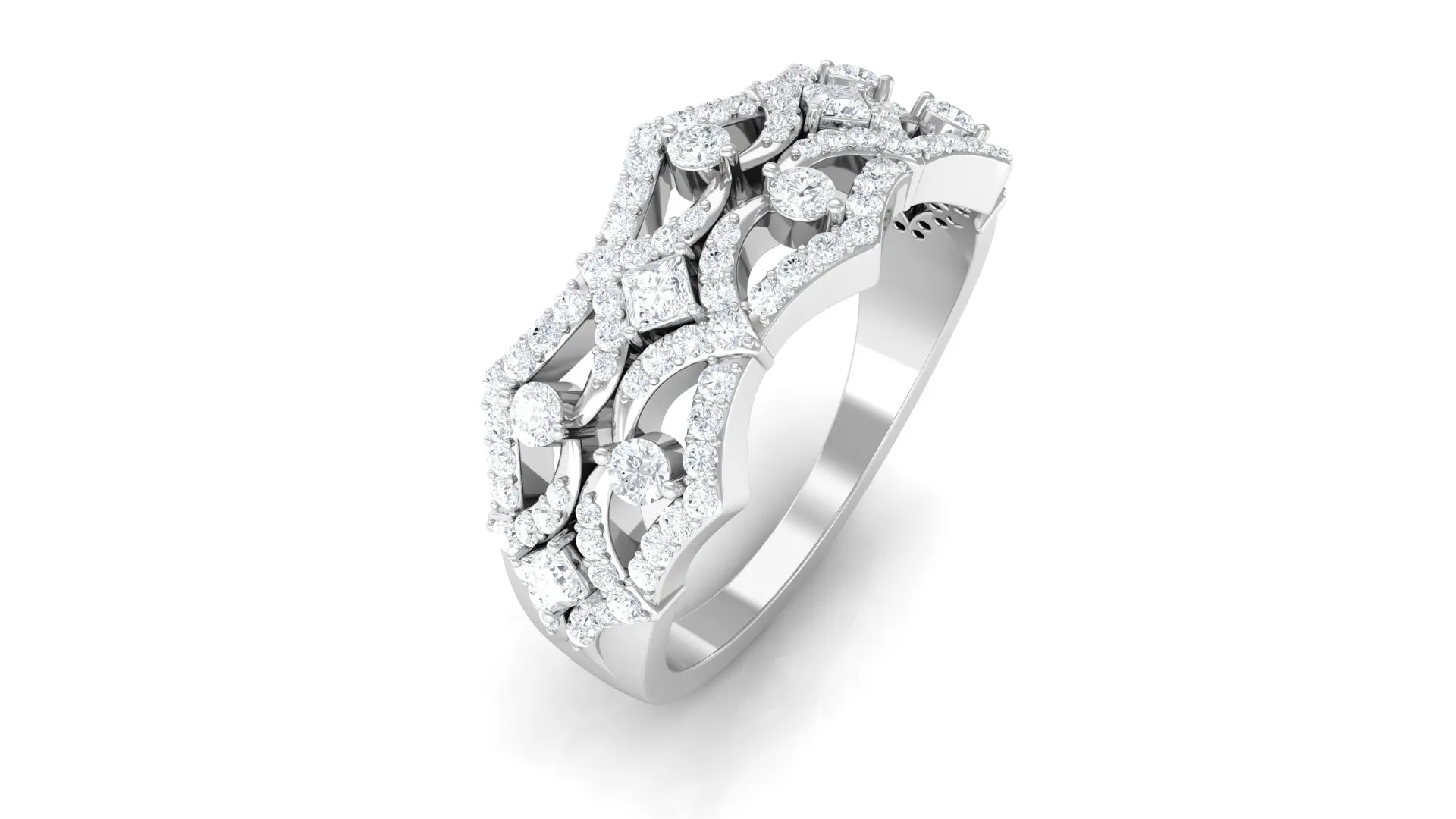 Natural Diamond Wedding Band Ring