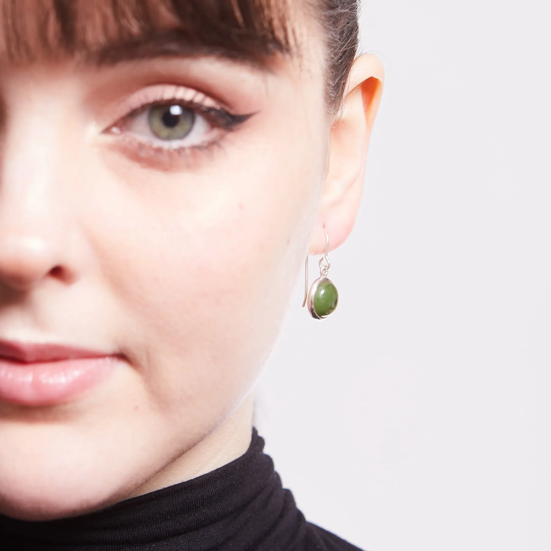 Nephrite Jade Drop Earrings