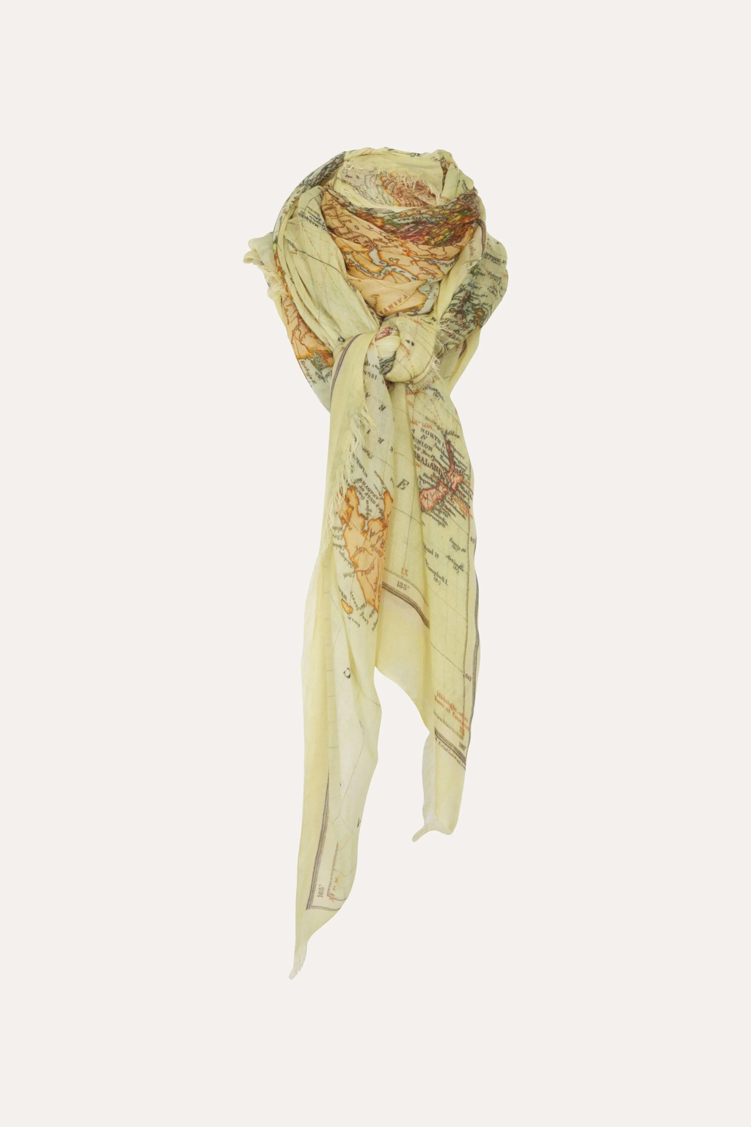 Nomad World Map Print Scarf