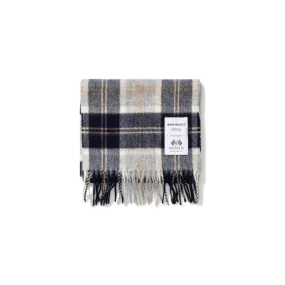 Norse Projects Moon Check Lambswool Scarf - Navy