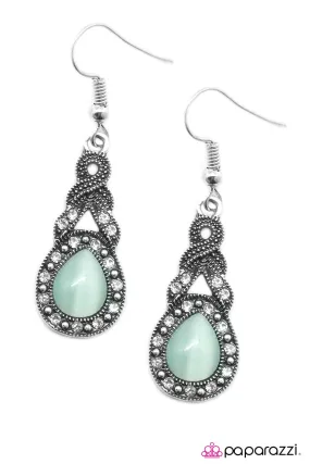 Open Door Jewelry - Dreaming My Life Away - Blue Earrings - Paparazzi Accessories