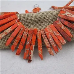 Orange Terra Jasper Collar Necklace