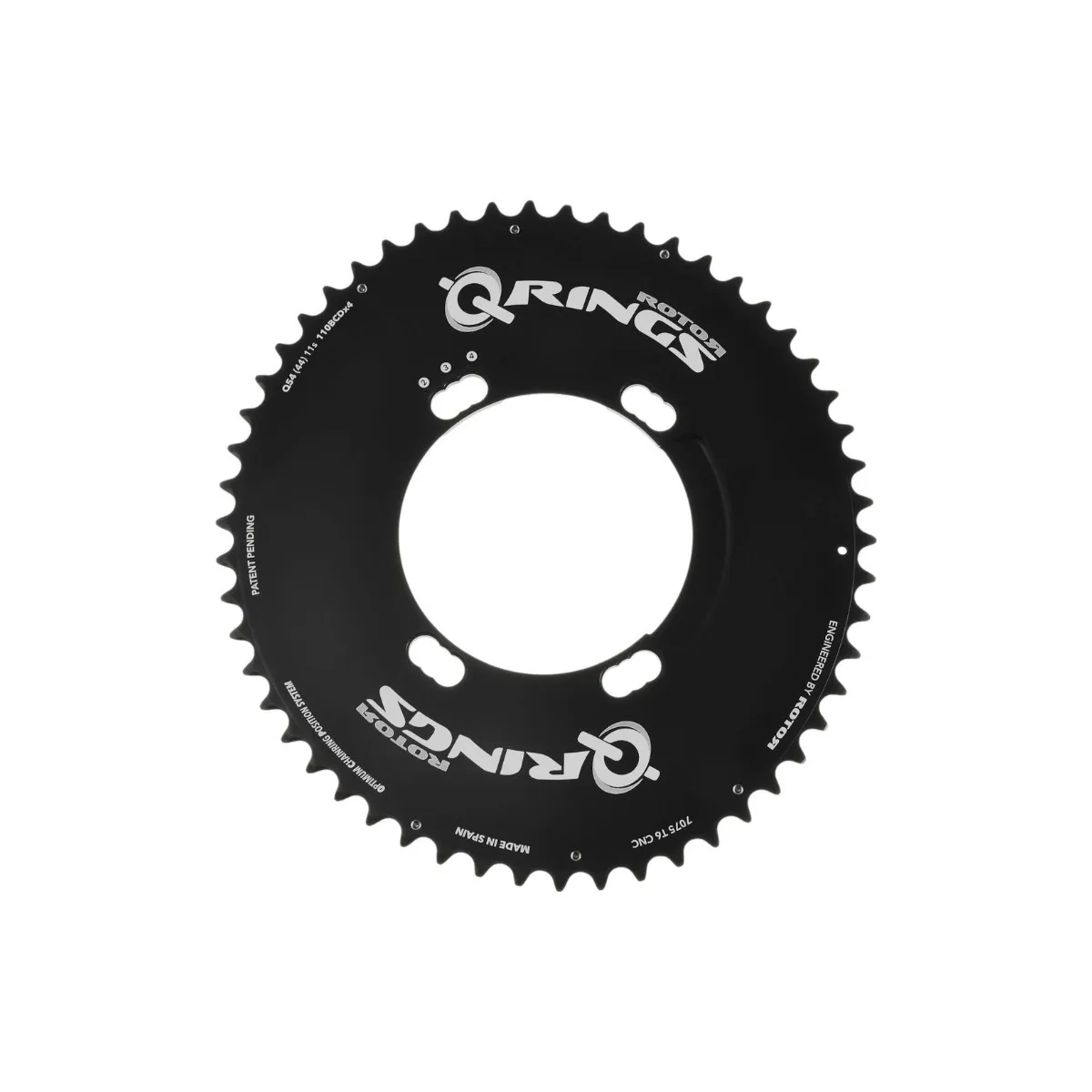 Oval Chainring Rotor Q-Ring Aero Exterior Black