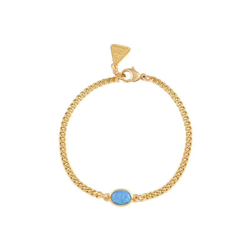 OVAL CZELLINE OPAL BRACELET