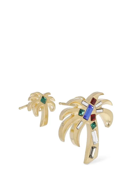 Palm Angels   Palm brass embellished earrings 