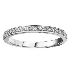 Pavé set brilliant cut diamonds band .15ct