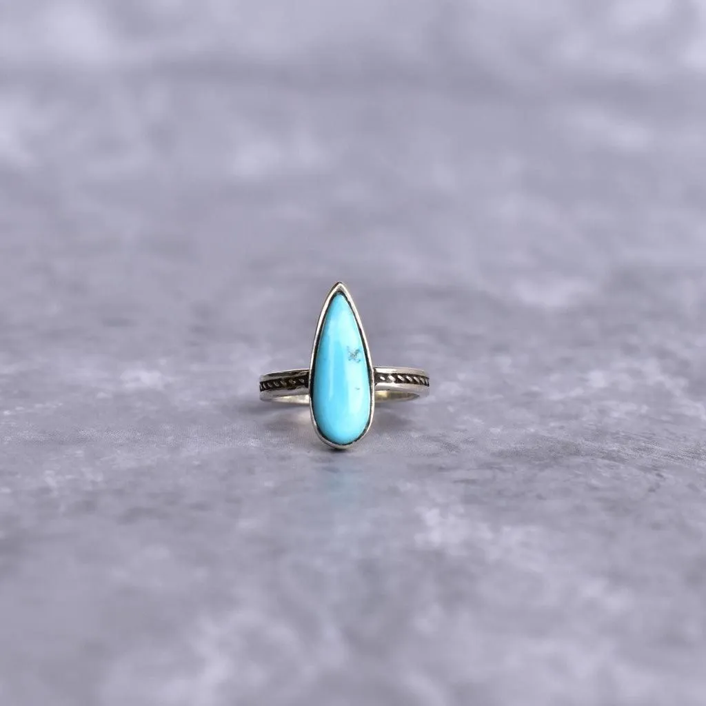 Pear Fantasy - Turquoise Ring