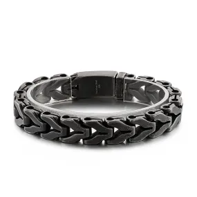 Personalized Retro Punk Titanium Steel Men's Bracelet for European and American Style