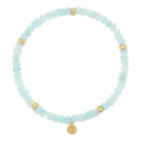 Peruvian Blue Opal Beaded Bracelet