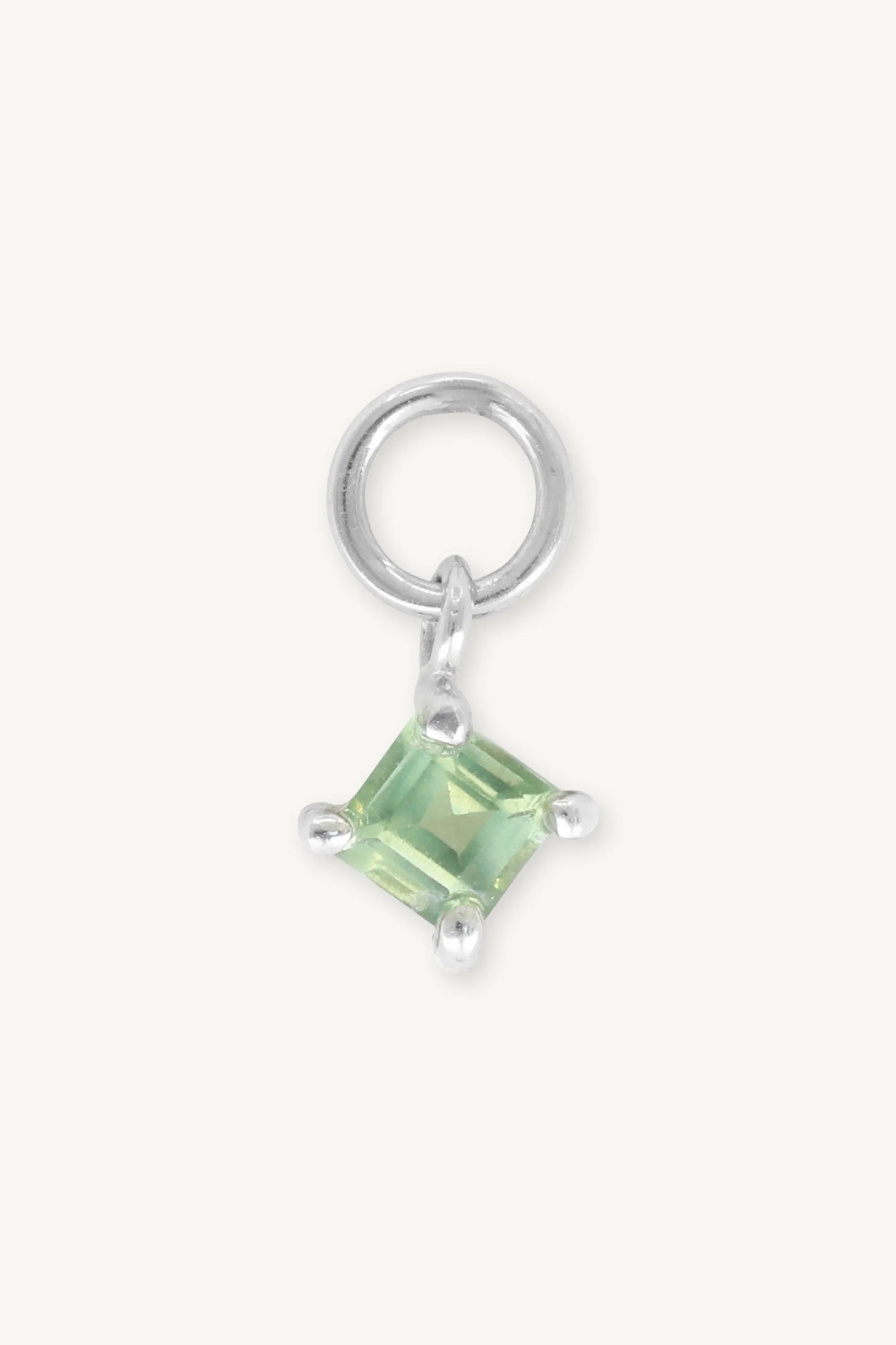 Petite Apatite Silver Charm