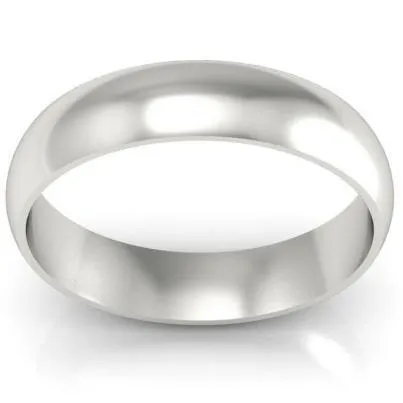 Plain Platinum Wedding Band 5mm