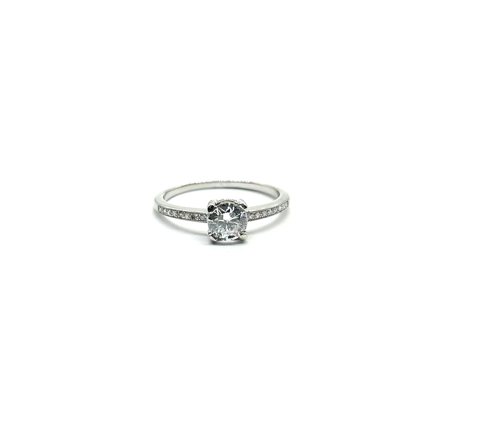 Platinum Natural Diamond Engagement Ring