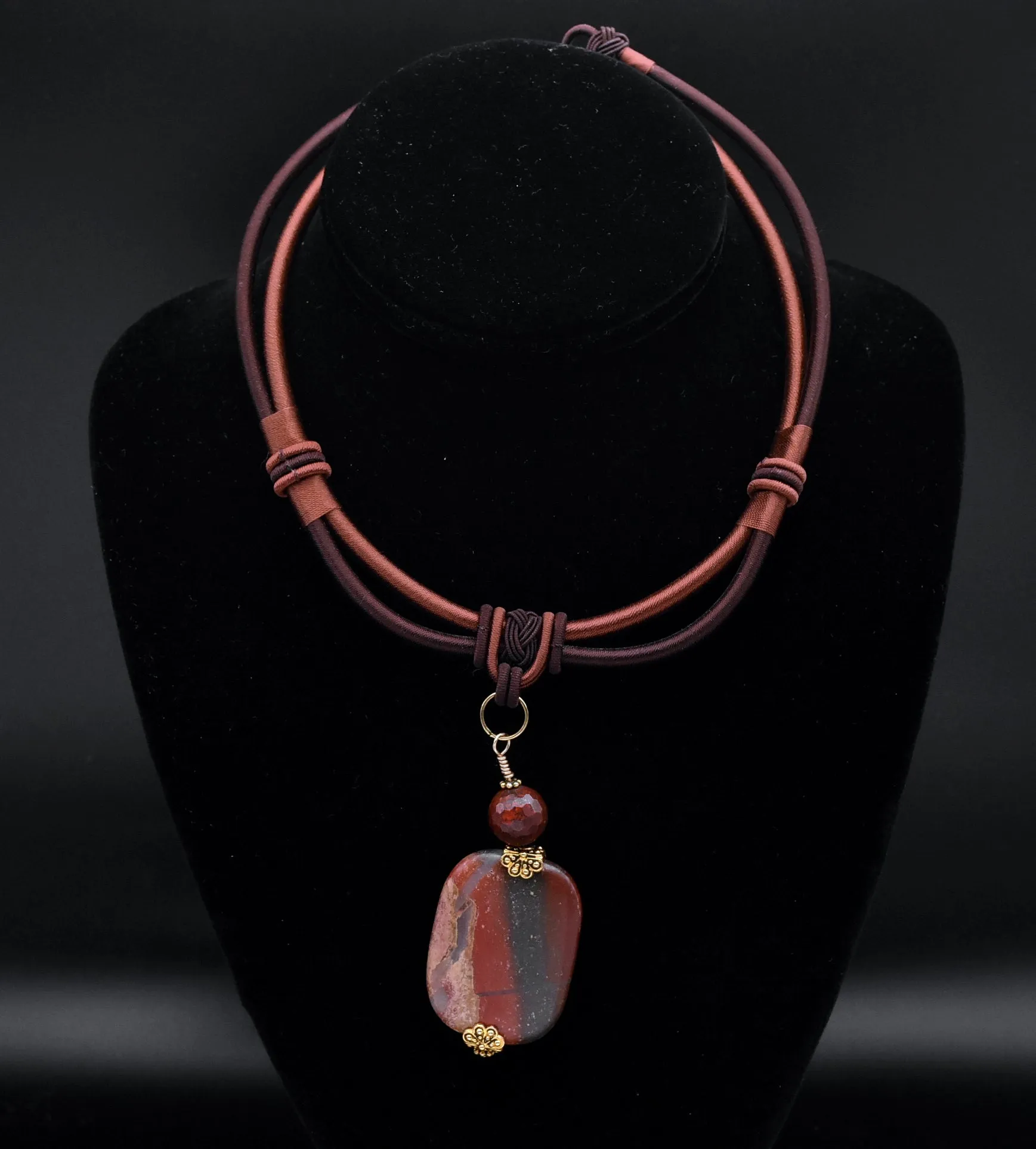 Red Jasper Pendant Necklace