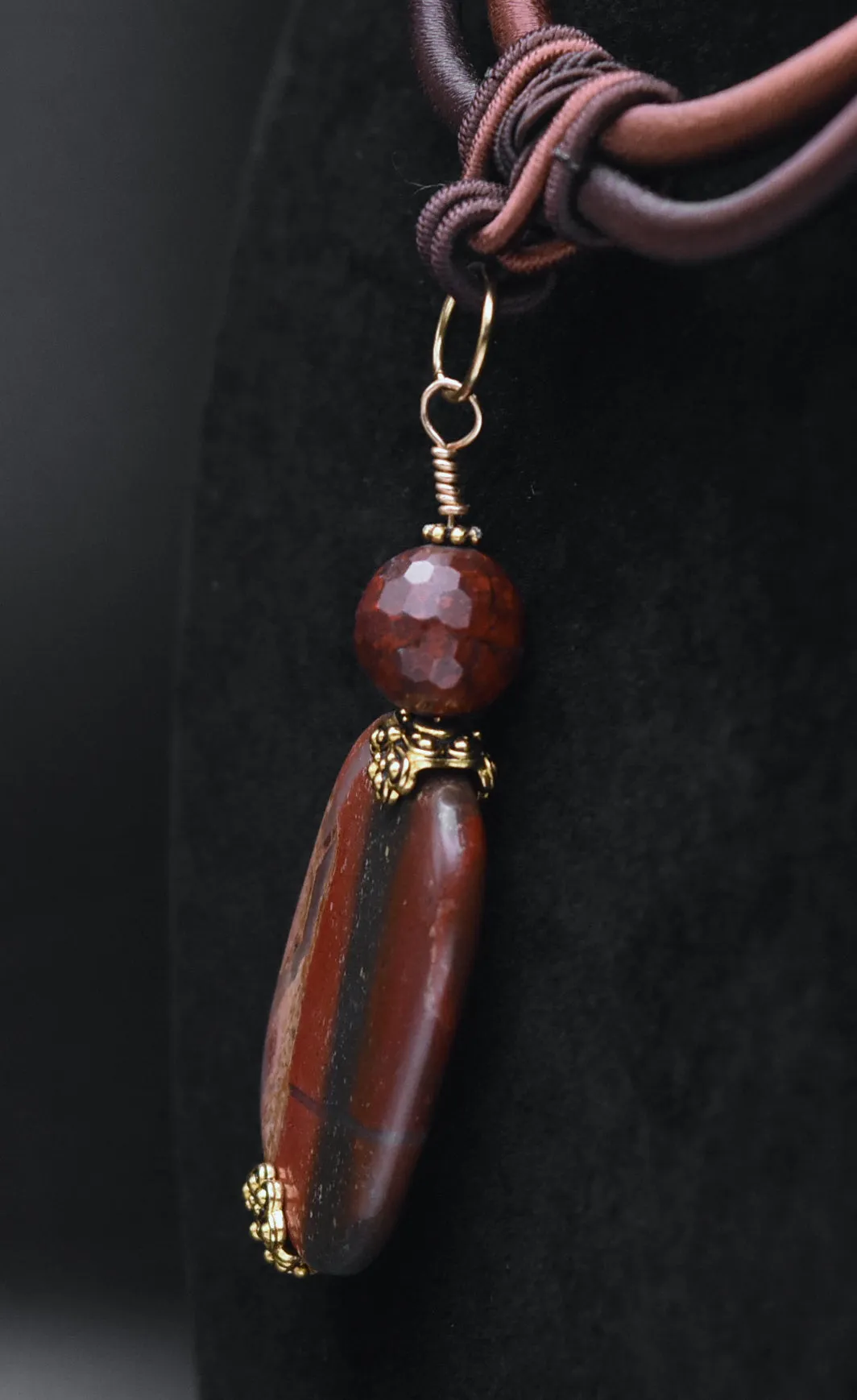 Red Jasper Pendant Necklace