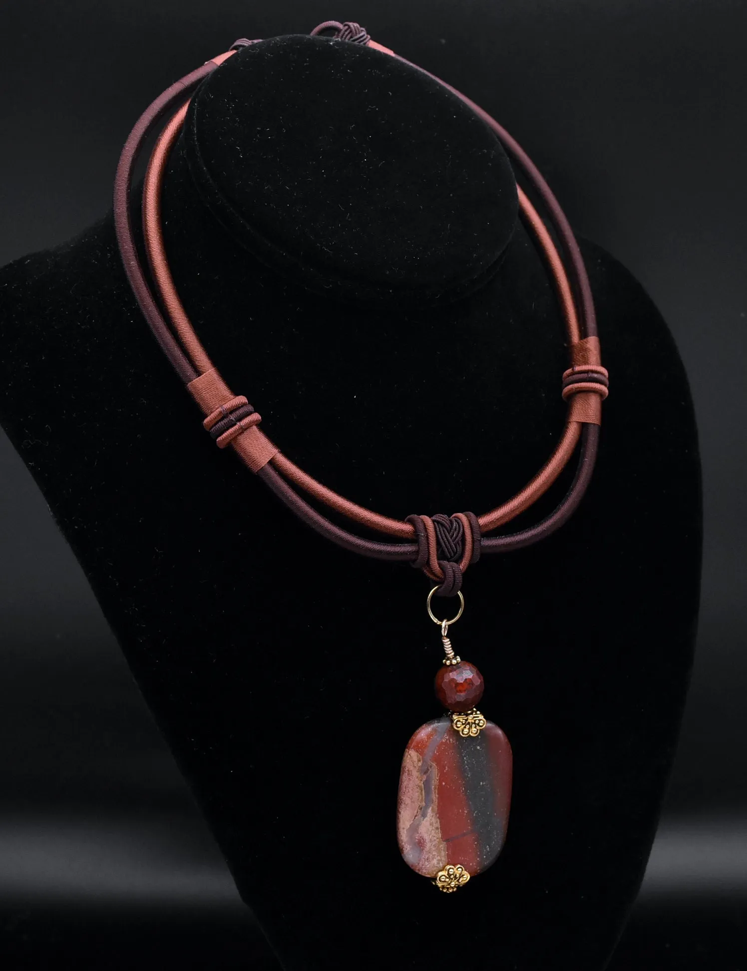 Red Jasper Pendant Necklace