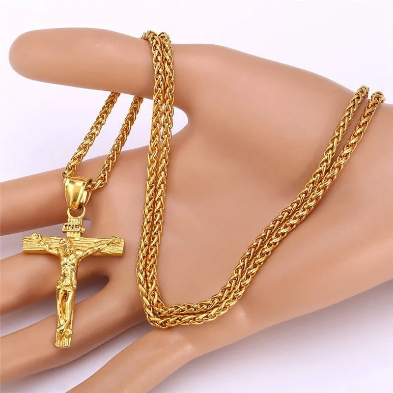 Religious Jesus Cross Necklace