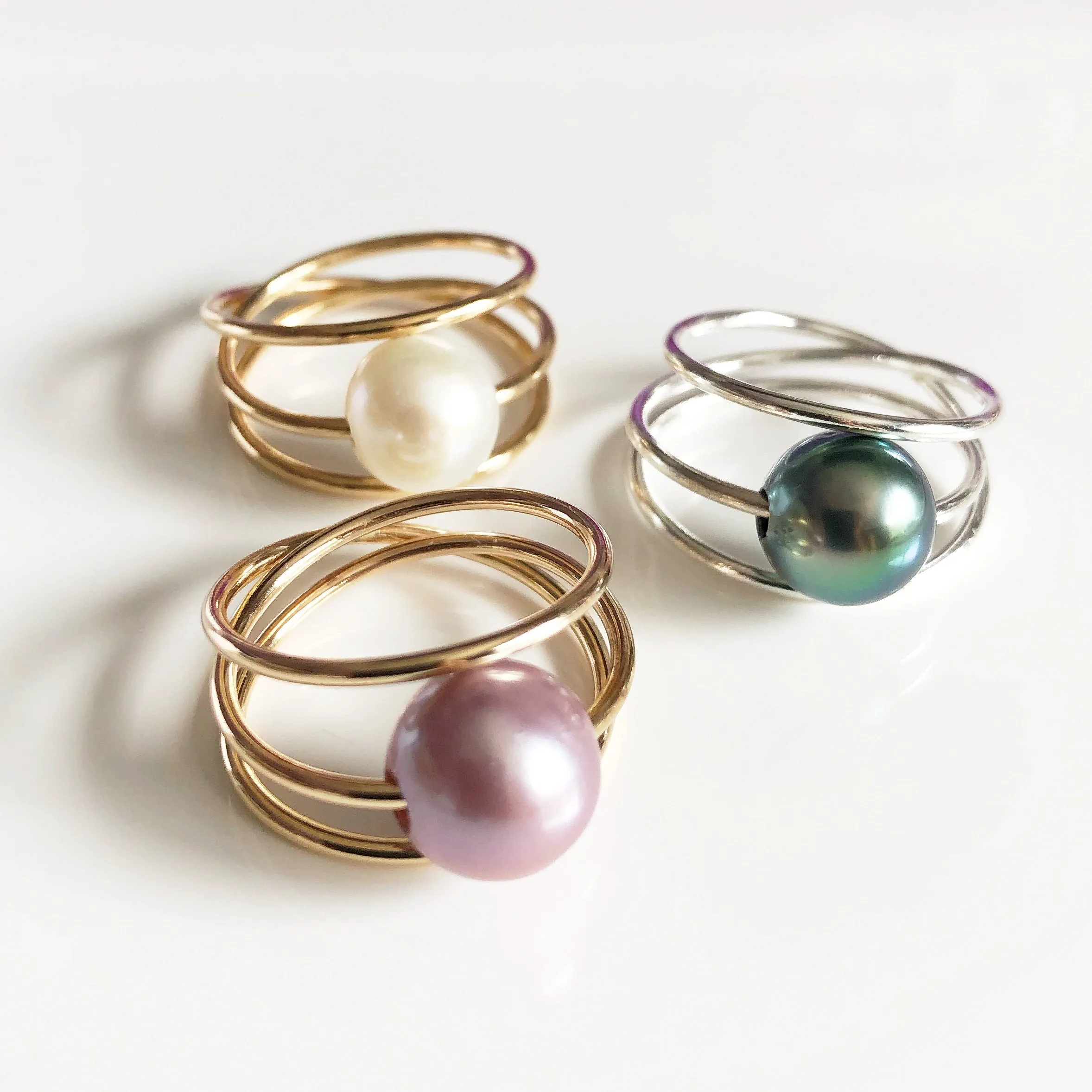 Ring LOELA - lavender Edison pearl (R197)