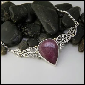 Ruby Ivy Bar Pendant