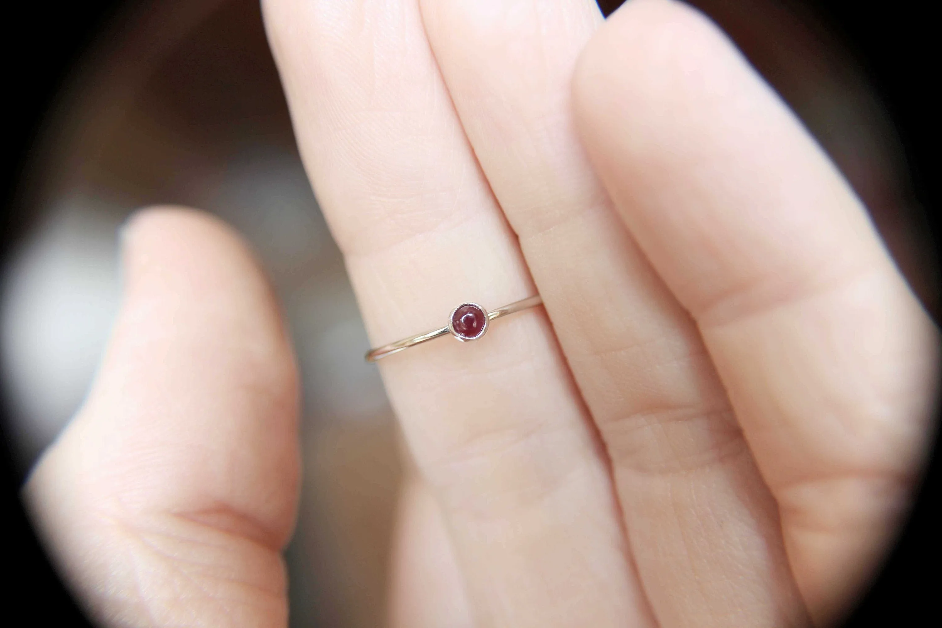 Ruby Ring, Sterling Silver Ruby Ring, Dainty Ruby Ring,Tiny Ruby Ring, Thin Ruby Ring, July Birthstone, Genuine Ruby, Ruby Gemstone, Gift