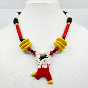 Ruby Z Candace Loheed ceramic boy pendant necklace GM79