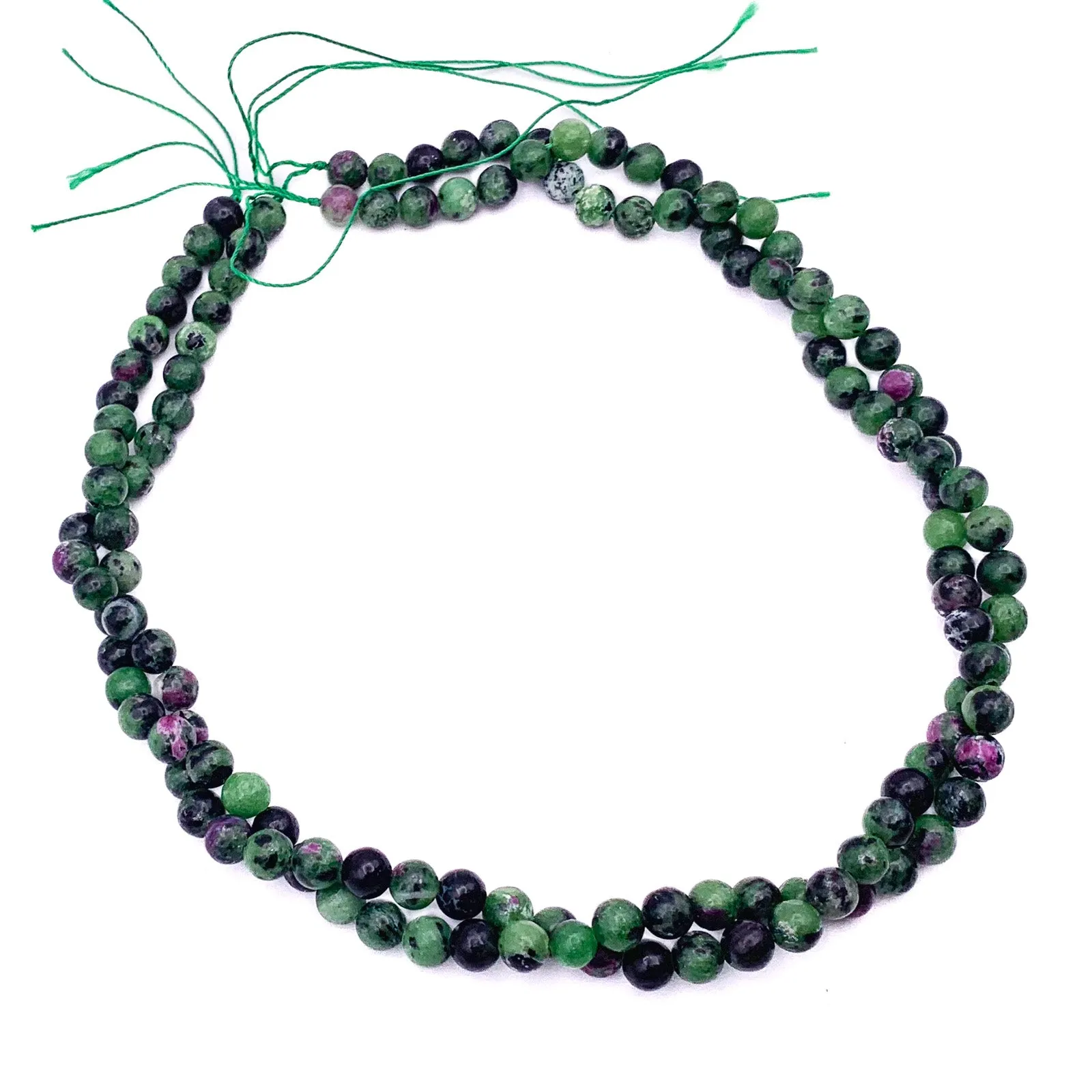 Ruby Zoisite 6.5mm Smooth Rounds Bead Strand