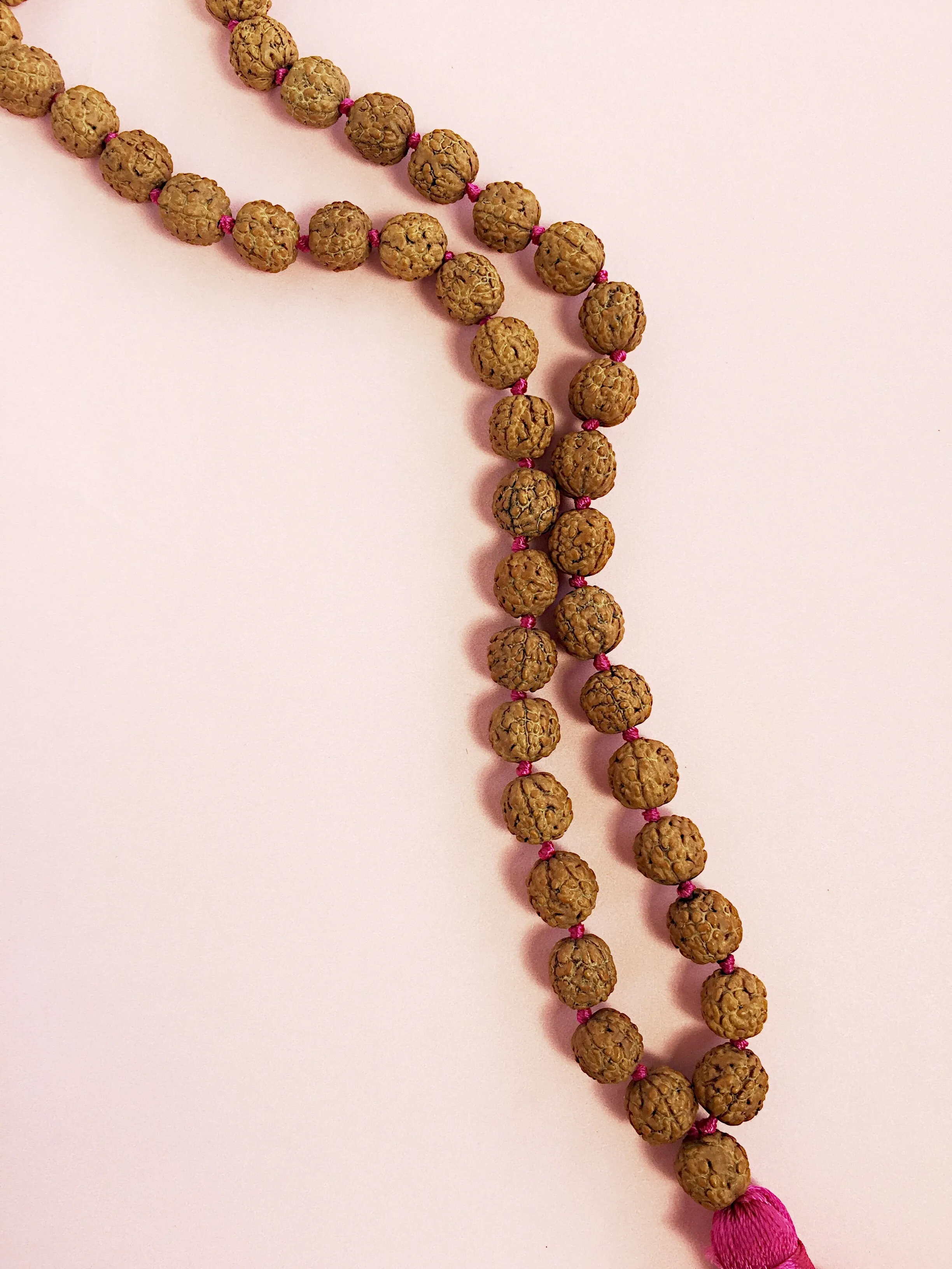 Rudraksha Seed Tassel Necklace