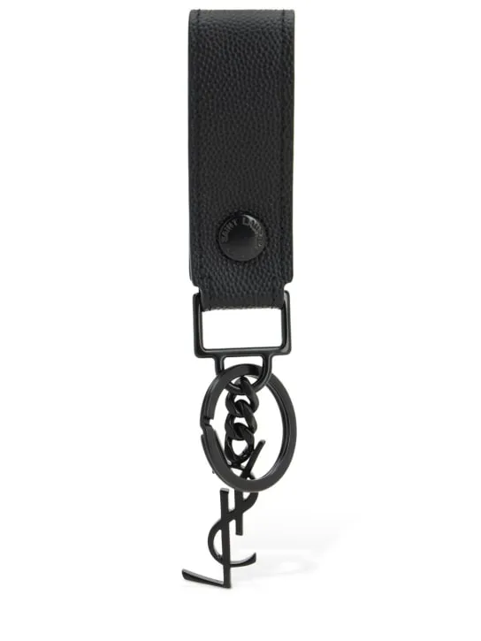 Saint Laurent   Monogram leather key holder 