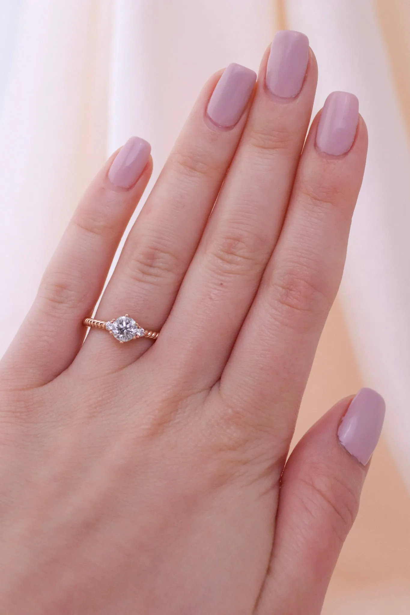 Salt & Pepper Diamond Engagement