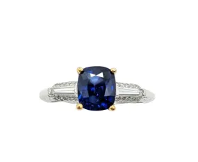 Sapphire and diamond ring by Tacori