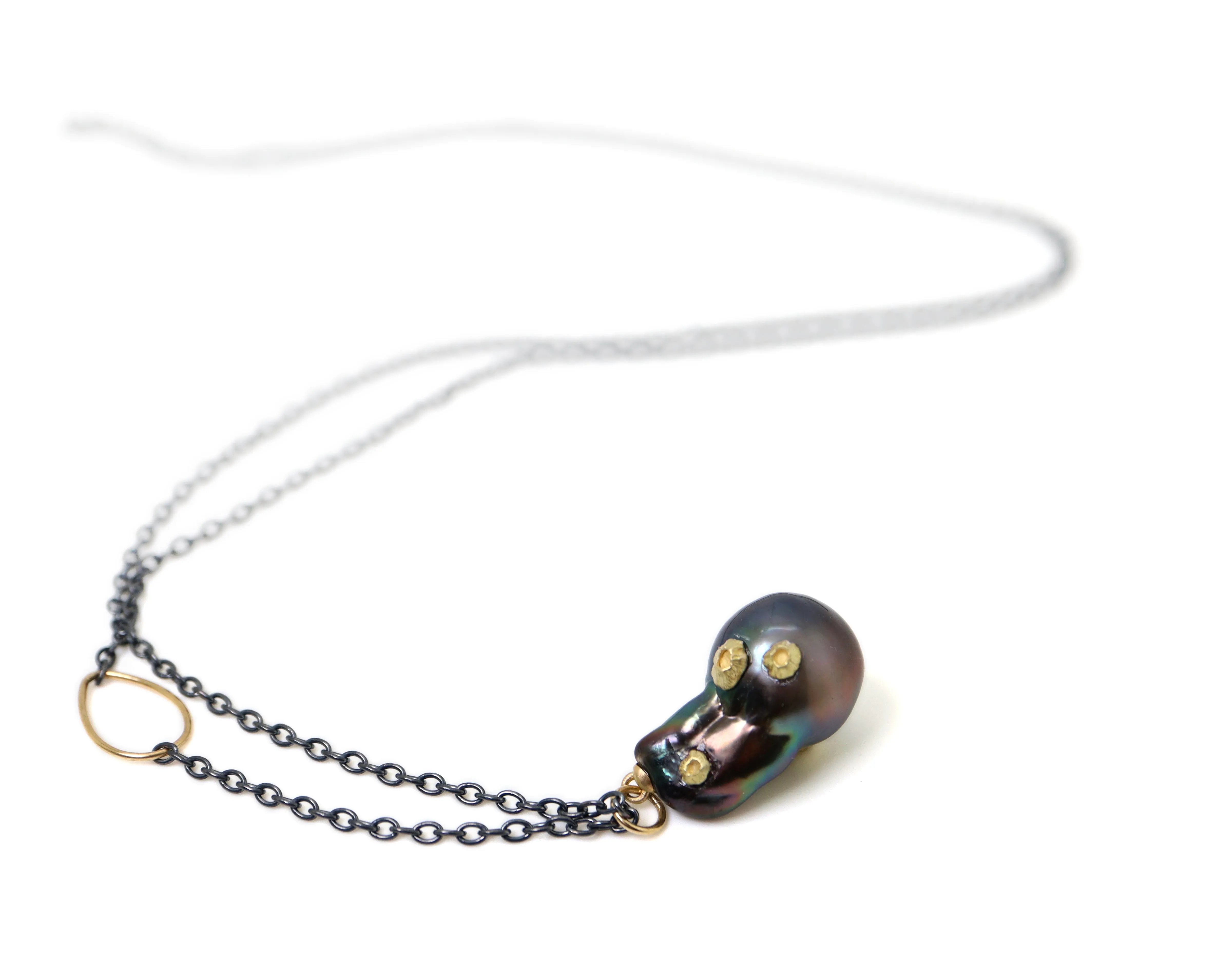 Shooting Star Tahitian Pearl Ruthie B. Necklace with Barnacles