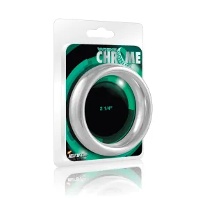 Si-95027 COCK RING - WIDE CHROME DONUT (2.25in/57mm)