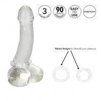 Silicone Island Cock Rings - set of Three