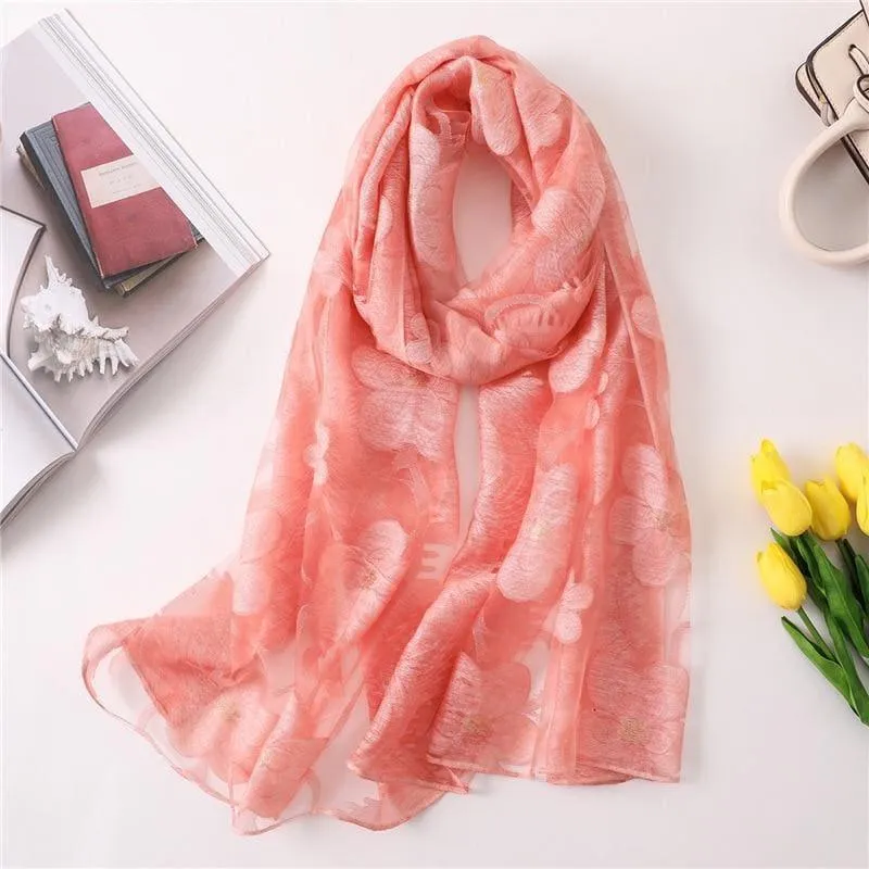 Silk Shawls and Wraps Scarf