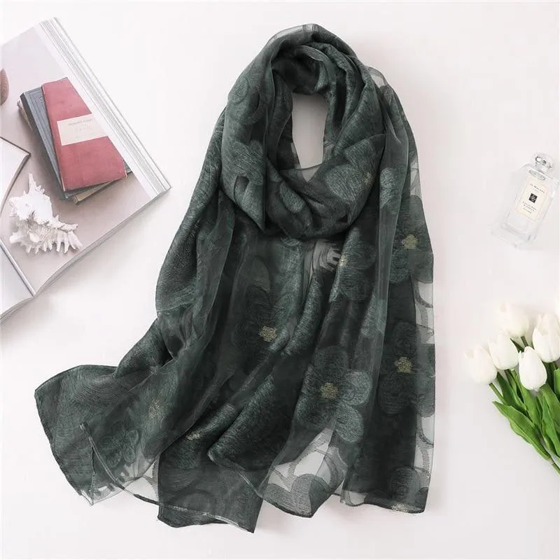 Silk Shawls and Wraps Scarf