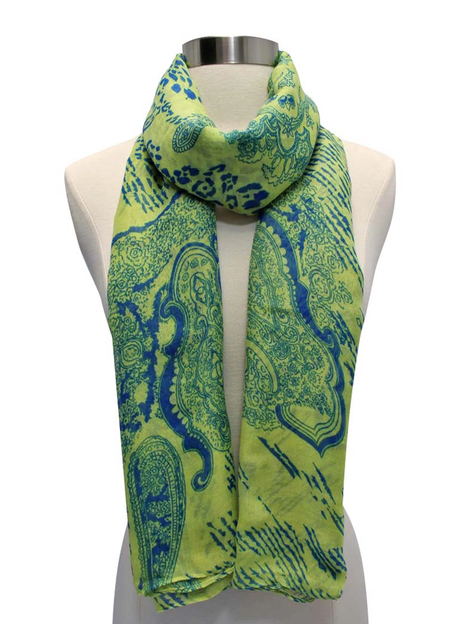 Silky Regal Print Scarf Shawl