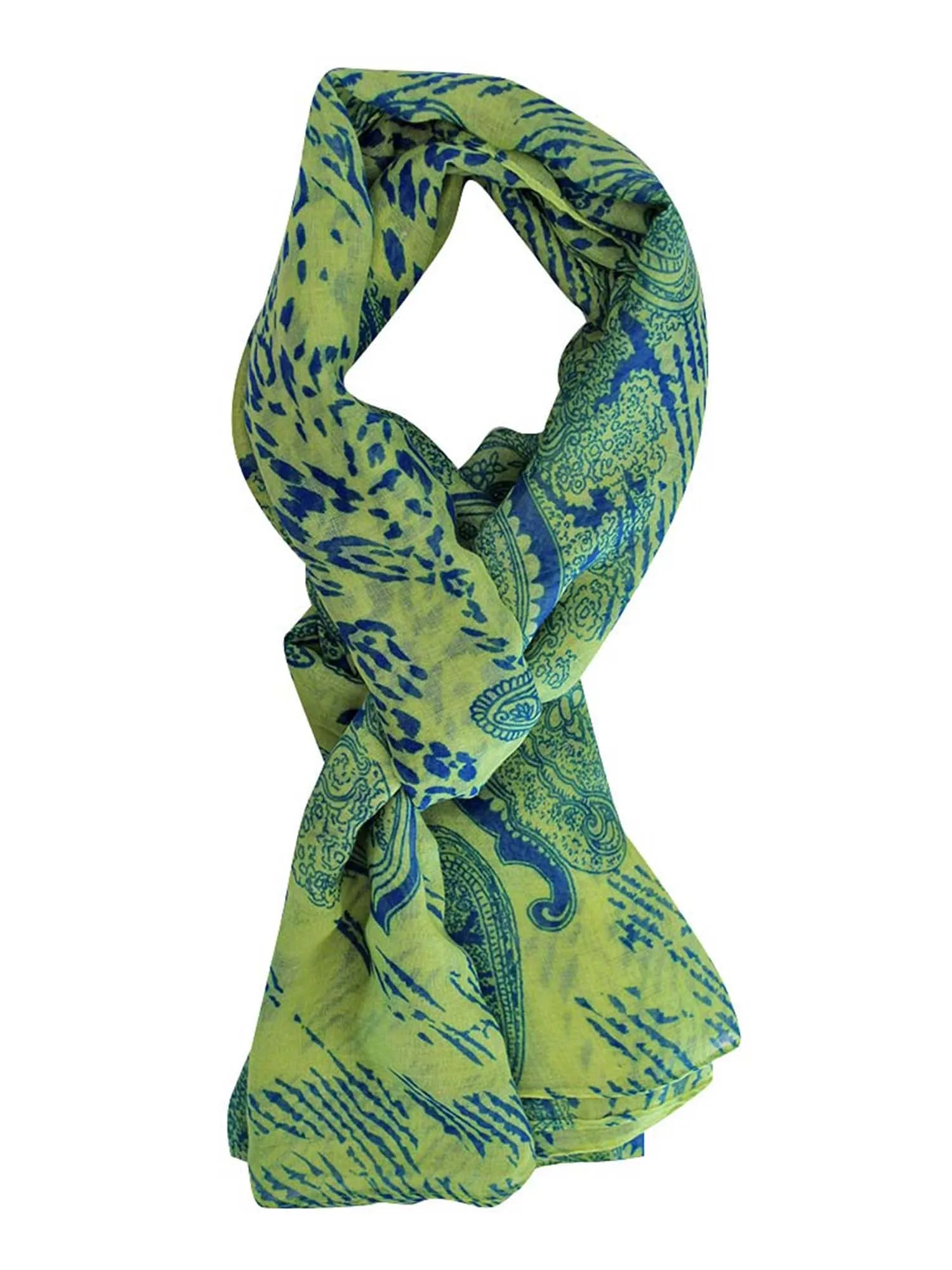 Silky Regal Print Scarf Shawl