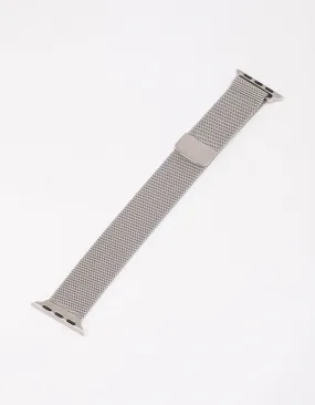 Silver Mesh Strap Watch Band 38/40/41mm