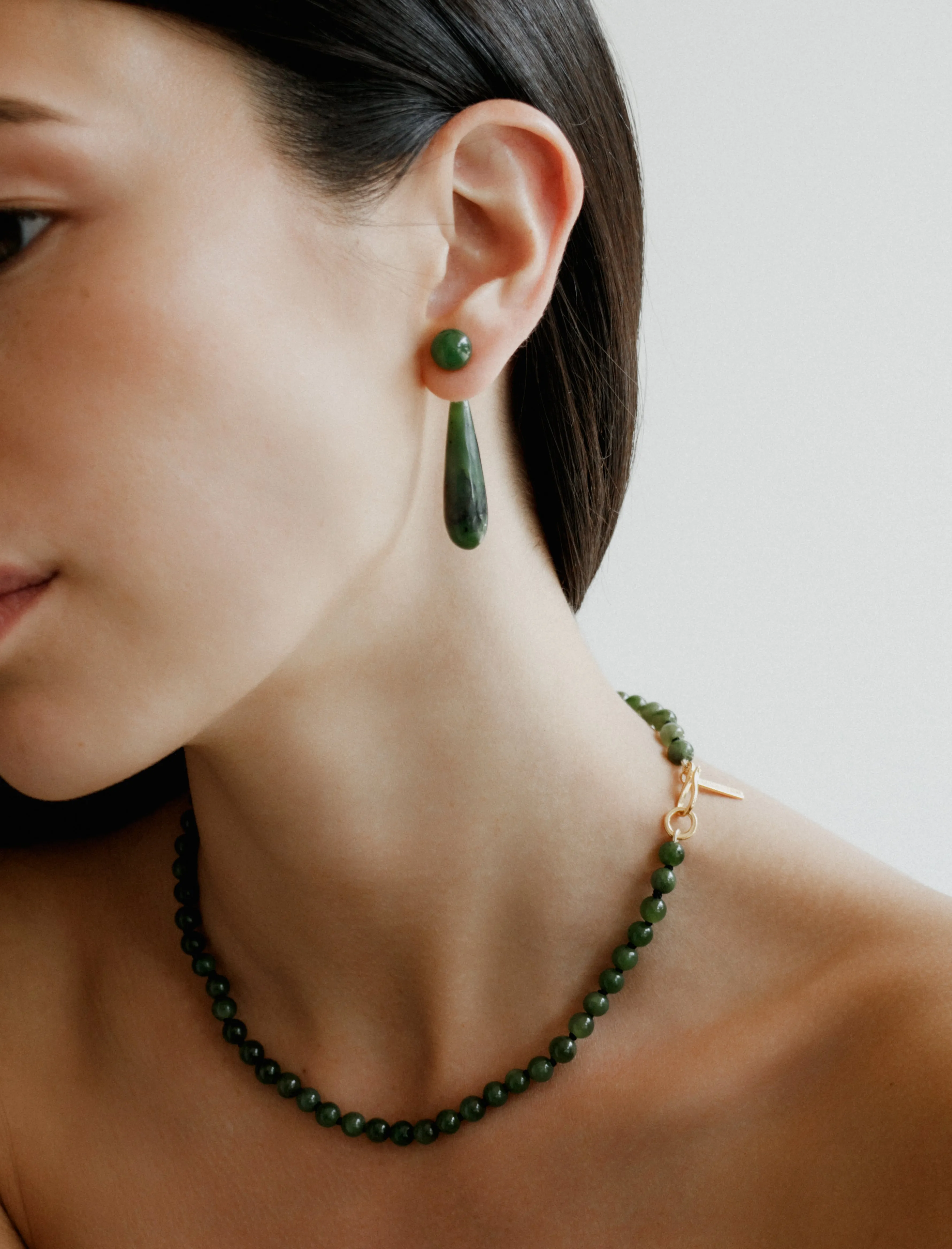 Small Angelika Earrings Jade